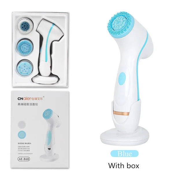 NEW Cleansing Brush Sonic Nu Face Rotating Cleansing Brush Galvanica Facial Spa System Can Deeply Clean and Remove Blackheads