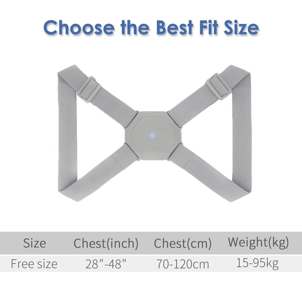 Intelligent Posture Corrector Electronic Reminder Back Support Adjustable Smart Brace Support Belt Shoulder Training Belt