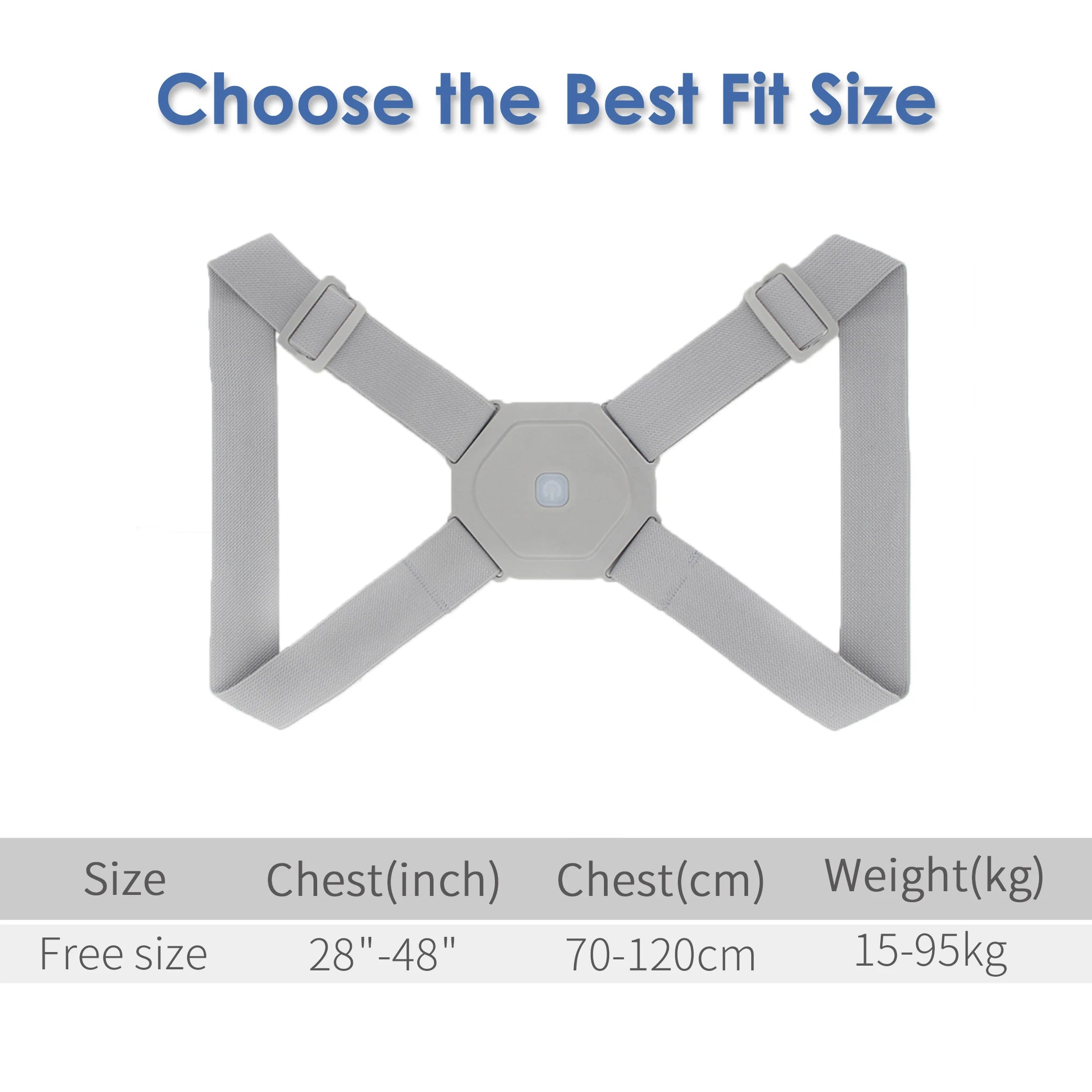 Intelligent Posture Corrector Electronic Reminder Back Support Adjustable Smart Brace Support Belt Shoulder Training Belt