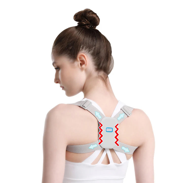 Intelligent Posture Corrector Electronic Reminder Back Support Adjustable Smart Brace Support Belt Shoulder Training Belt