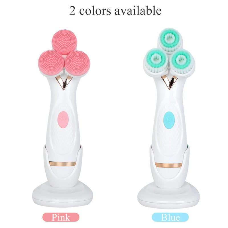 NEW Cleansing Brush Sonic Nu Face Rotating Cleansing Brush Galvanica Facial Spa System Can Deeply Clean and Remove Blackheads