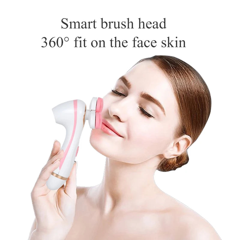 NEW Cleansing Brush Sonic Nu Face Rotating Cleansing Brush Galvanica Facial Spa System Can Deeply Clean and Remove Blackheads