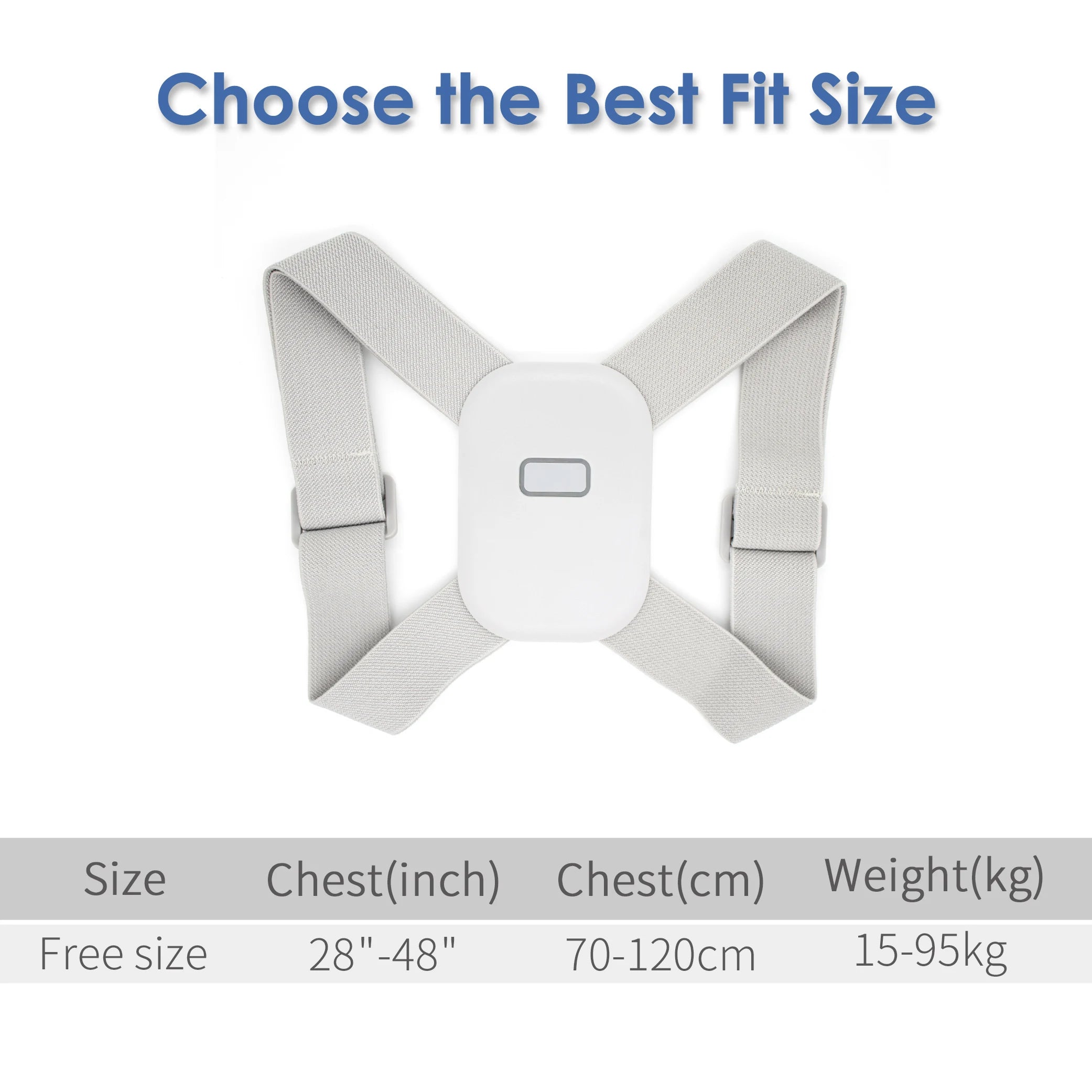 Intelligent Posture Corrector Electronic Reminder Back Support Adjustable Smart Brace Support Belt Shoulder Training Belt