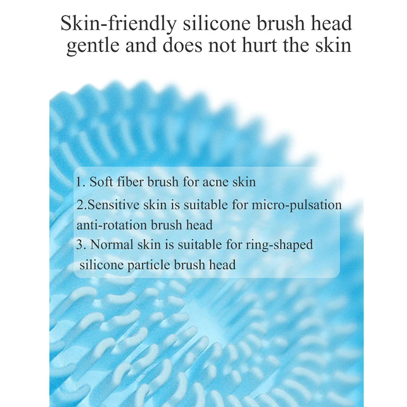 NEW Cleansing Brush Sonic Nu Face Rotating Cleansing Brush Galvanica Facial Spa System Can Deeply Clean and Remove Blackheads