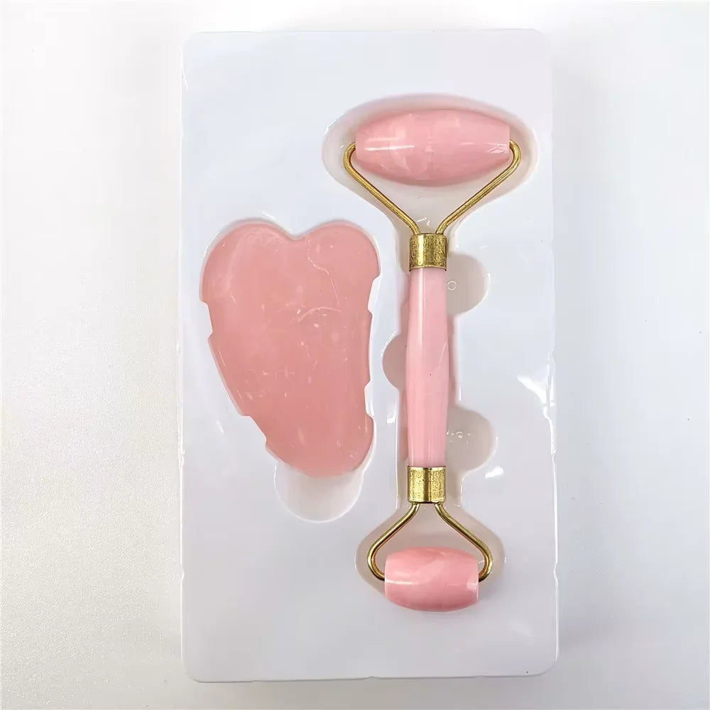 Gua Sha Scraper Board Massage Rose Quartz Guasha Stone For Face Neck Skin Lifting Wrinkle Remover Beauty Salon Home