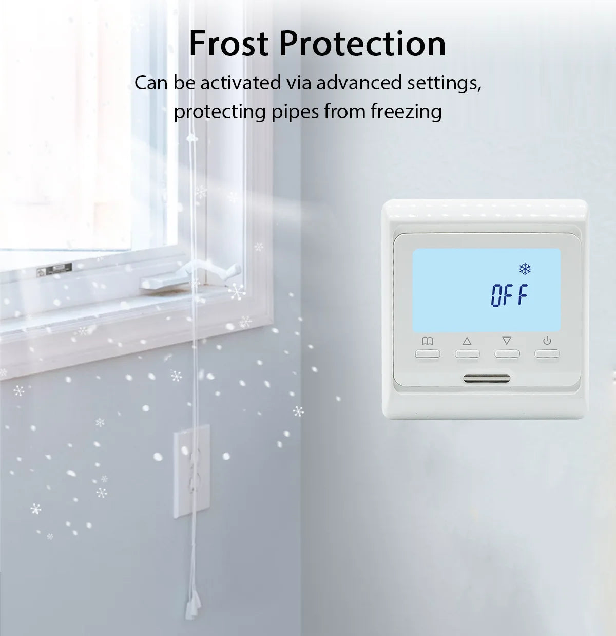Intelligent Floor Heating Thermostat 100V-240V 3A 16A with WiFi Connectivity for Remote Temperature Control and Smart Scheduling