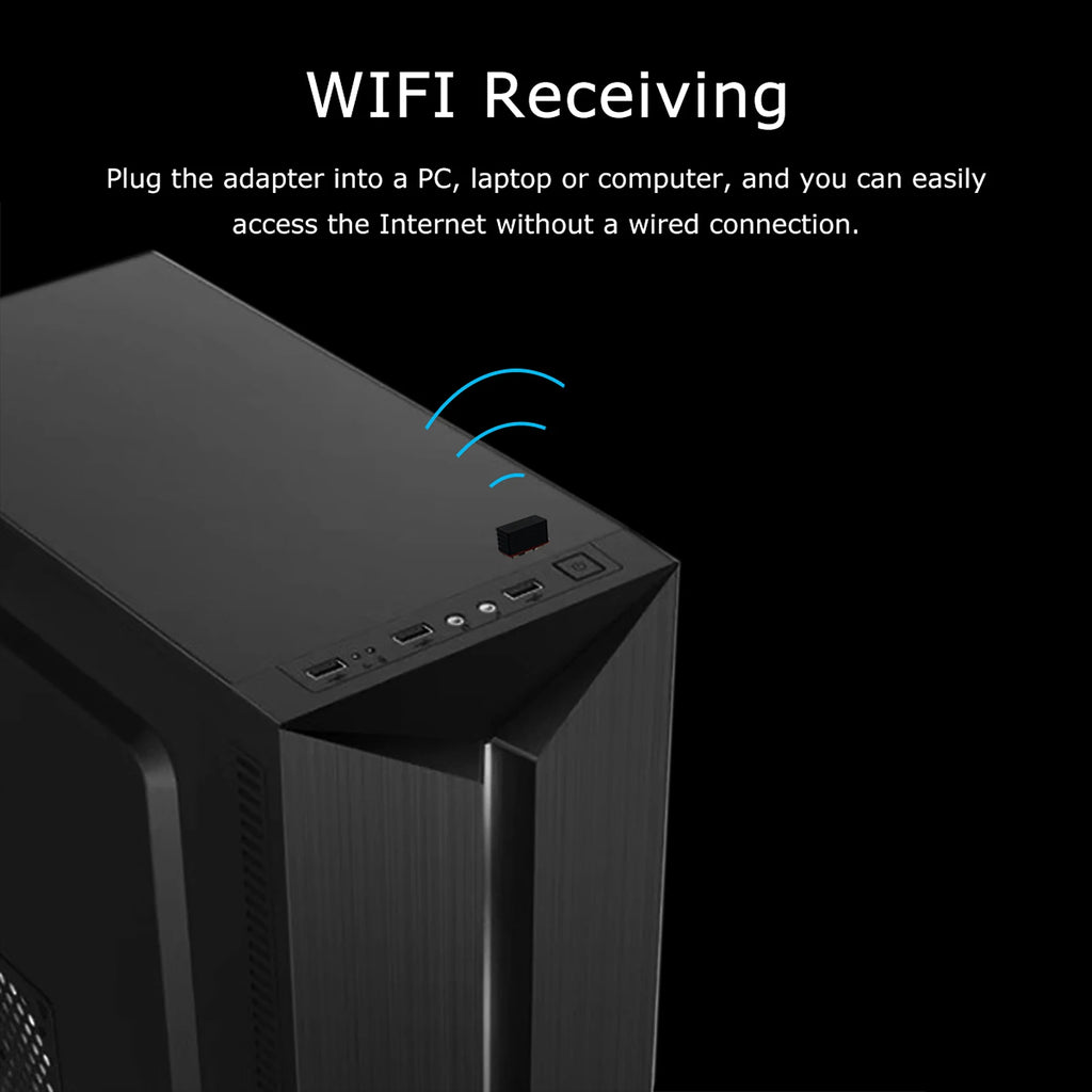 WIFI 6 Network Signal Reception Mini Driver-free Wi-Fi Adapter for PC Deskop Computer 2.4G Network Card USB Plug and Play