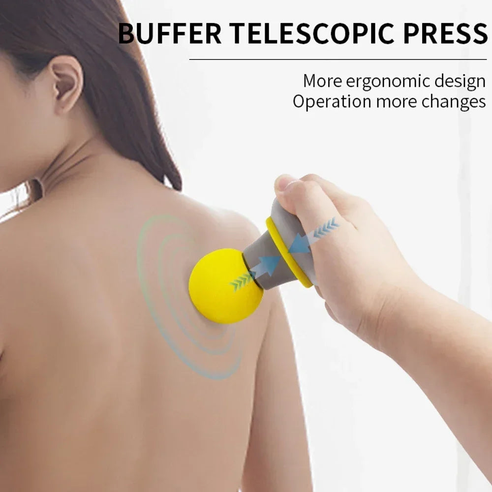 Mini Portable Massage Gun Deep Tissue Percussion Handheld Muscle Massager for Athletes Body Back Pain Relief