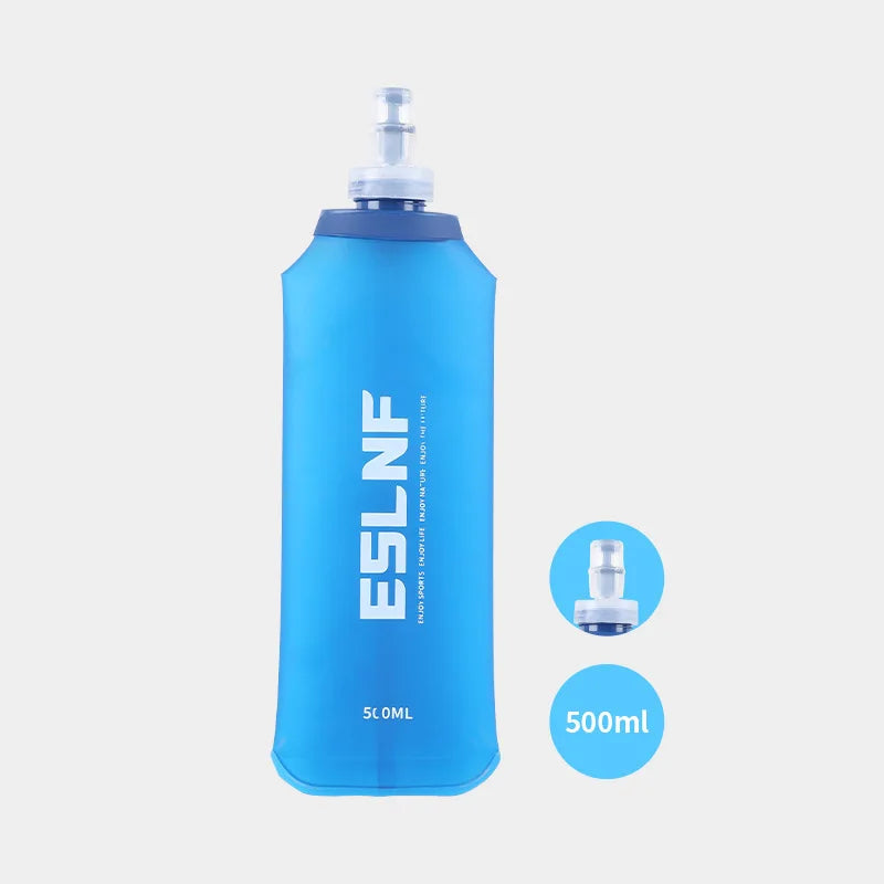 Running Bottle 500ml Soft Flask Silicone Water Bottle Gourde Running Soft Water Bottle YDSH02