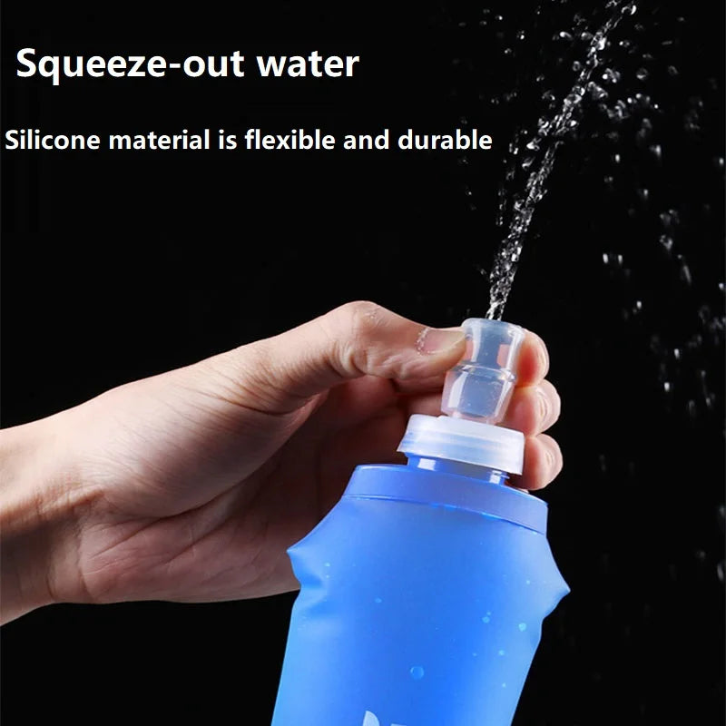 Running Bottle 500ml Soft Flask Silicone Water Bottle Gourde Running Soft Water Bottle YDSH02