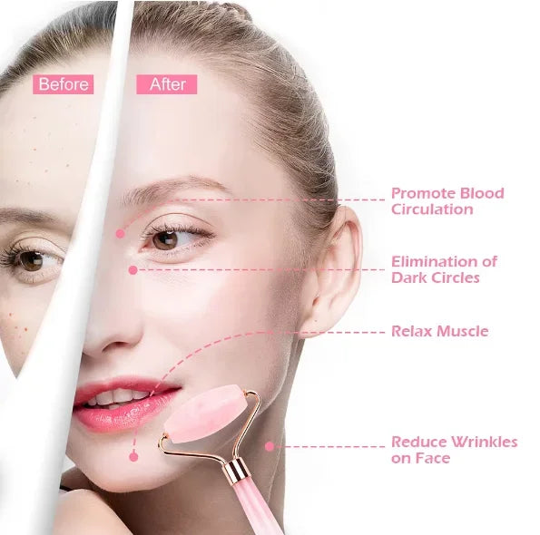 Gua Sha Scraper Board Massage Rose Quartz Guasha Stone For Face Neck Skin Lifting Wrinkle Remover Beauty Salon Home