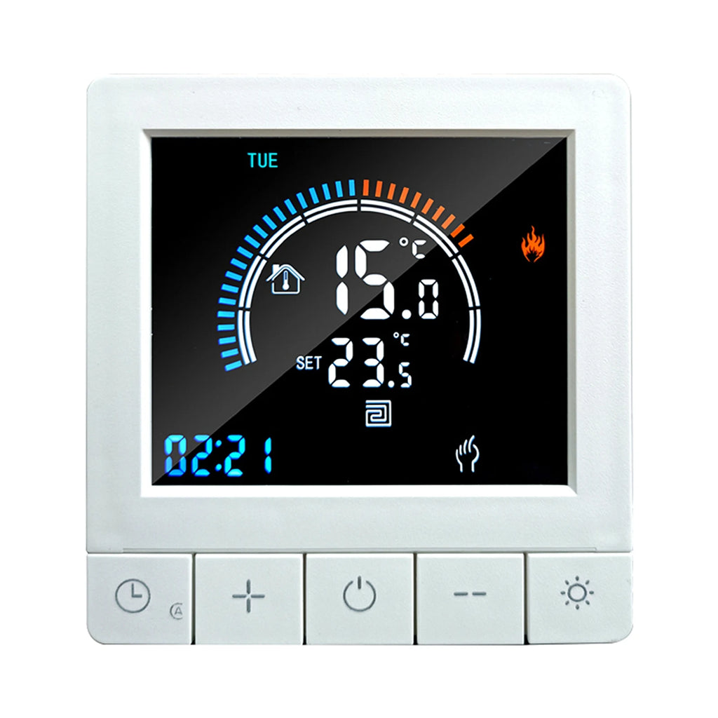 Intelligent Thermostat Wall Thermostat Programmable Digital Thermostat Floor Underfloor Temperature Controller LCD Color Screen