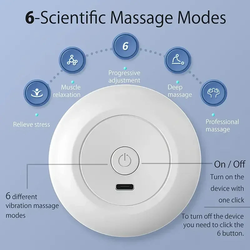 Mini Portable Massage Gun Deep Tissue Percussion Handheld Muscle Massager for Athletes Body Back Pain Relief