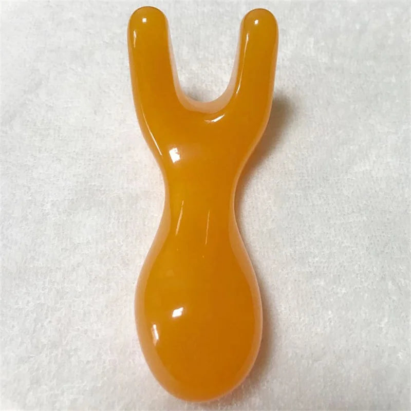 Natural Rose Quartz Stone Gua sha Face,Neck Body Gua Sha Board Massager