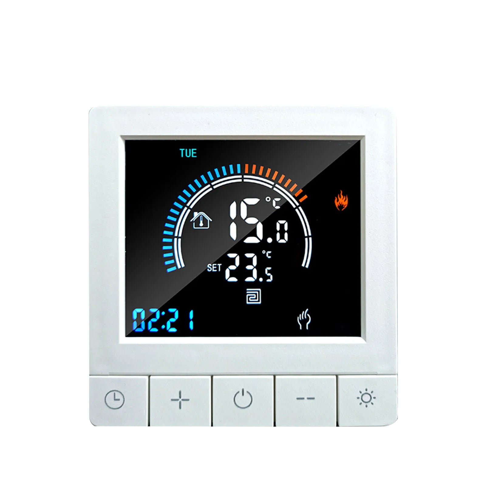 Intelligent Thermostat Wall Thermostat Programmable Digital Thermostat Floor Underfloor Temperature Controller LCD Color Screen