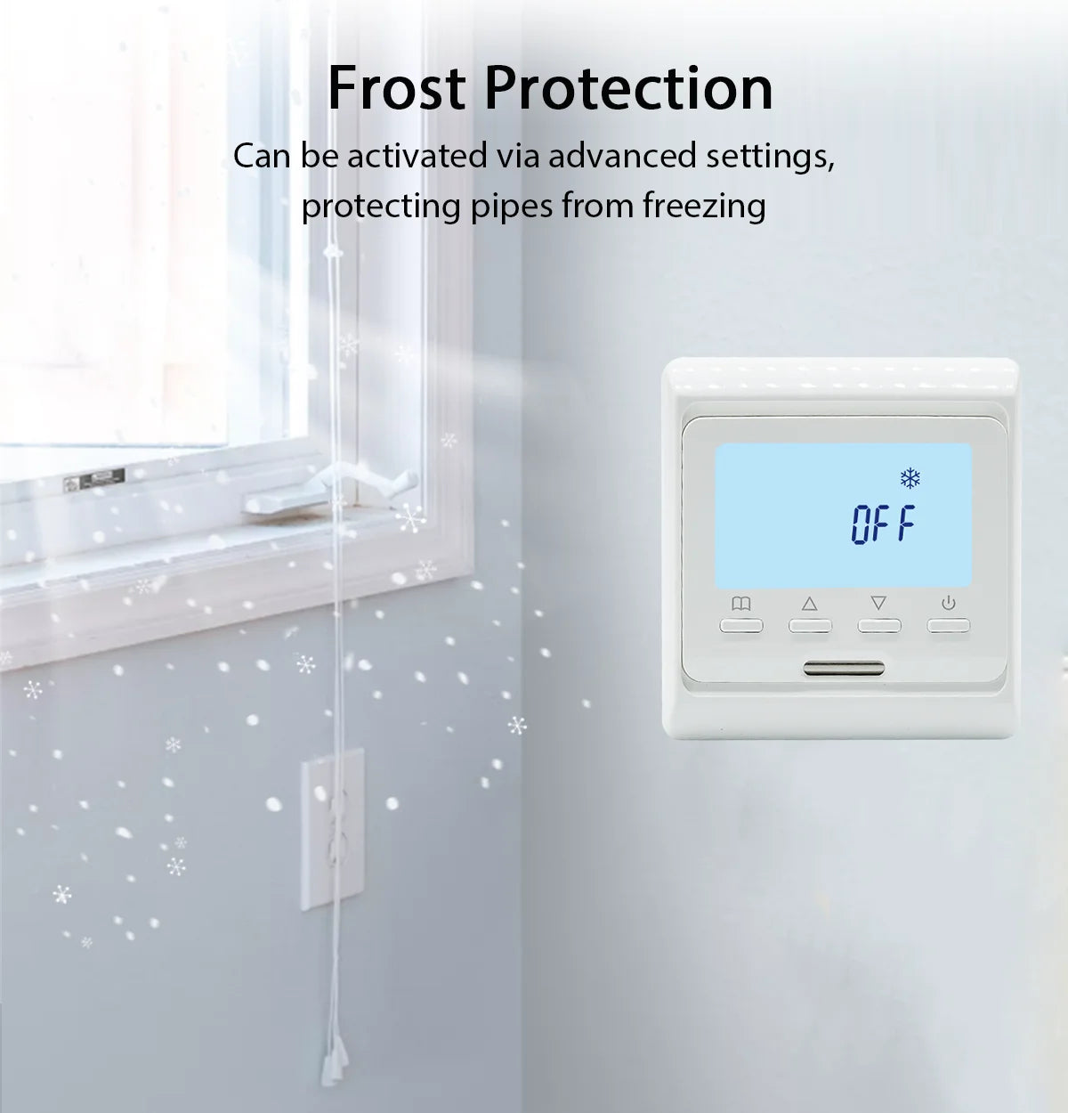 Intelligent Floor Heating Thermostat 100V-240V 3A 16A with WiFi Connectivity for Remote Temperature Control and Smart Scheduling